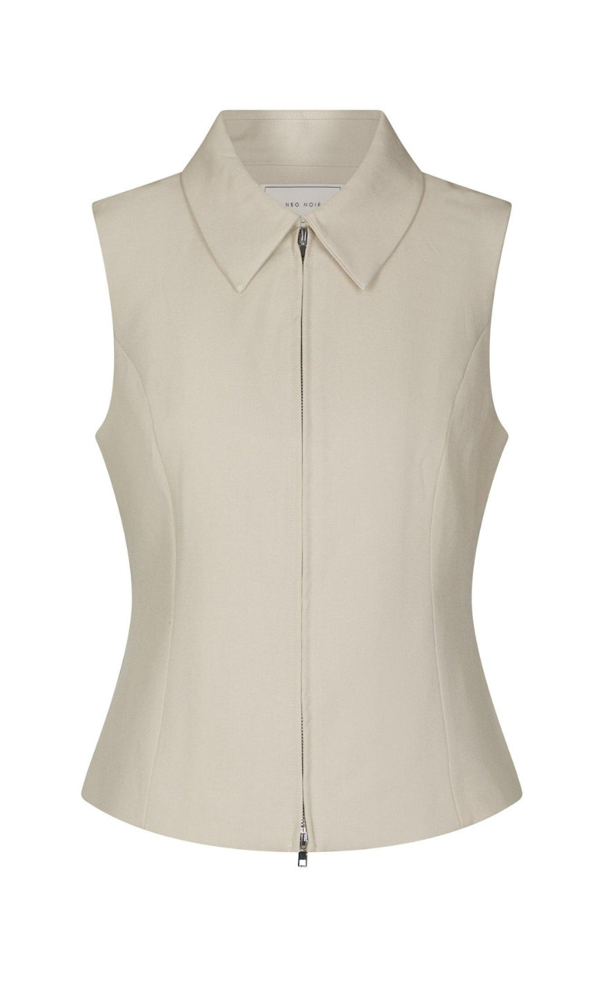 Neo Noir Vest - Annabella Structure - Creme