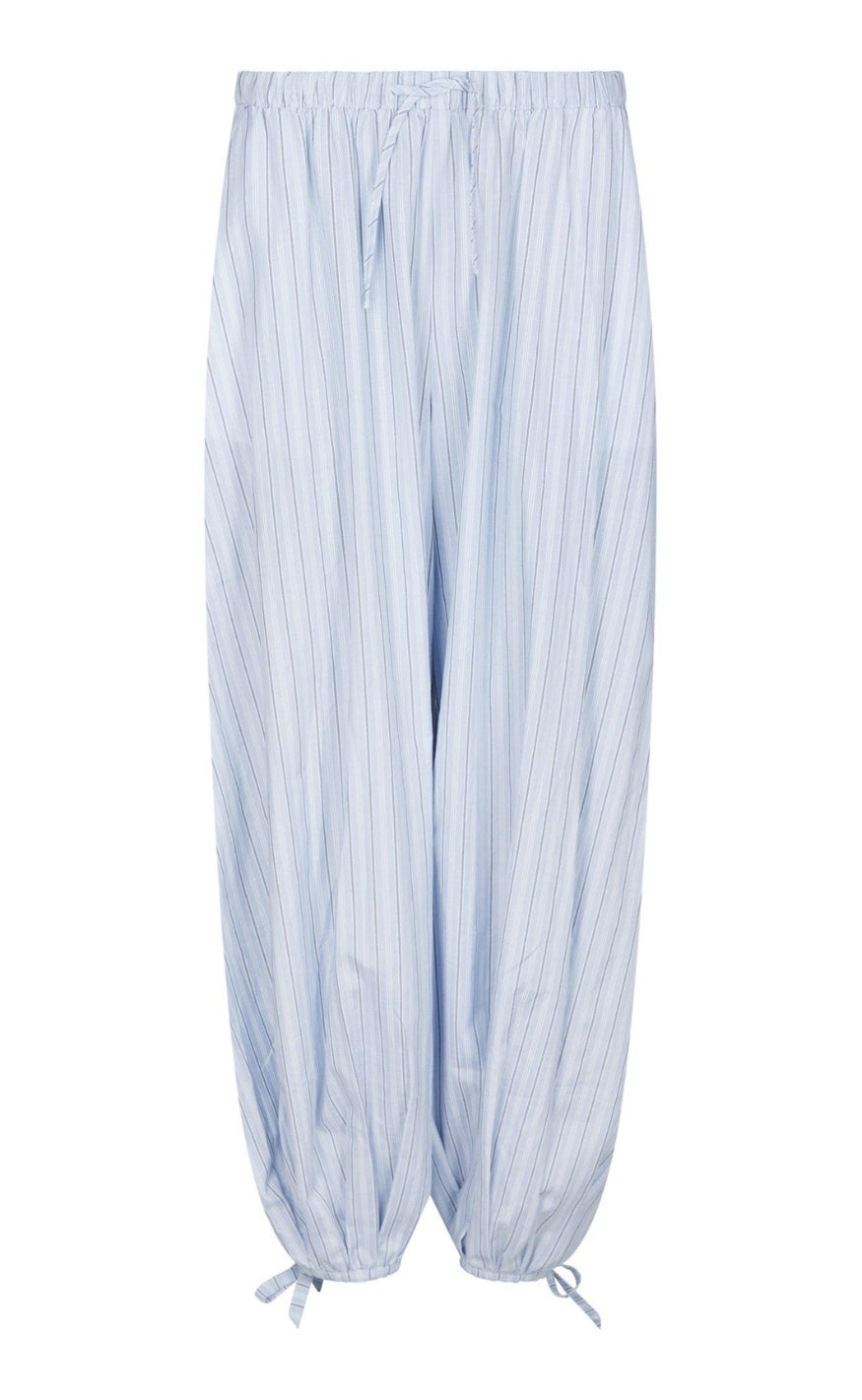 Neo Noir Bukser - Roxane Balloon Double Stripe - Light Blue