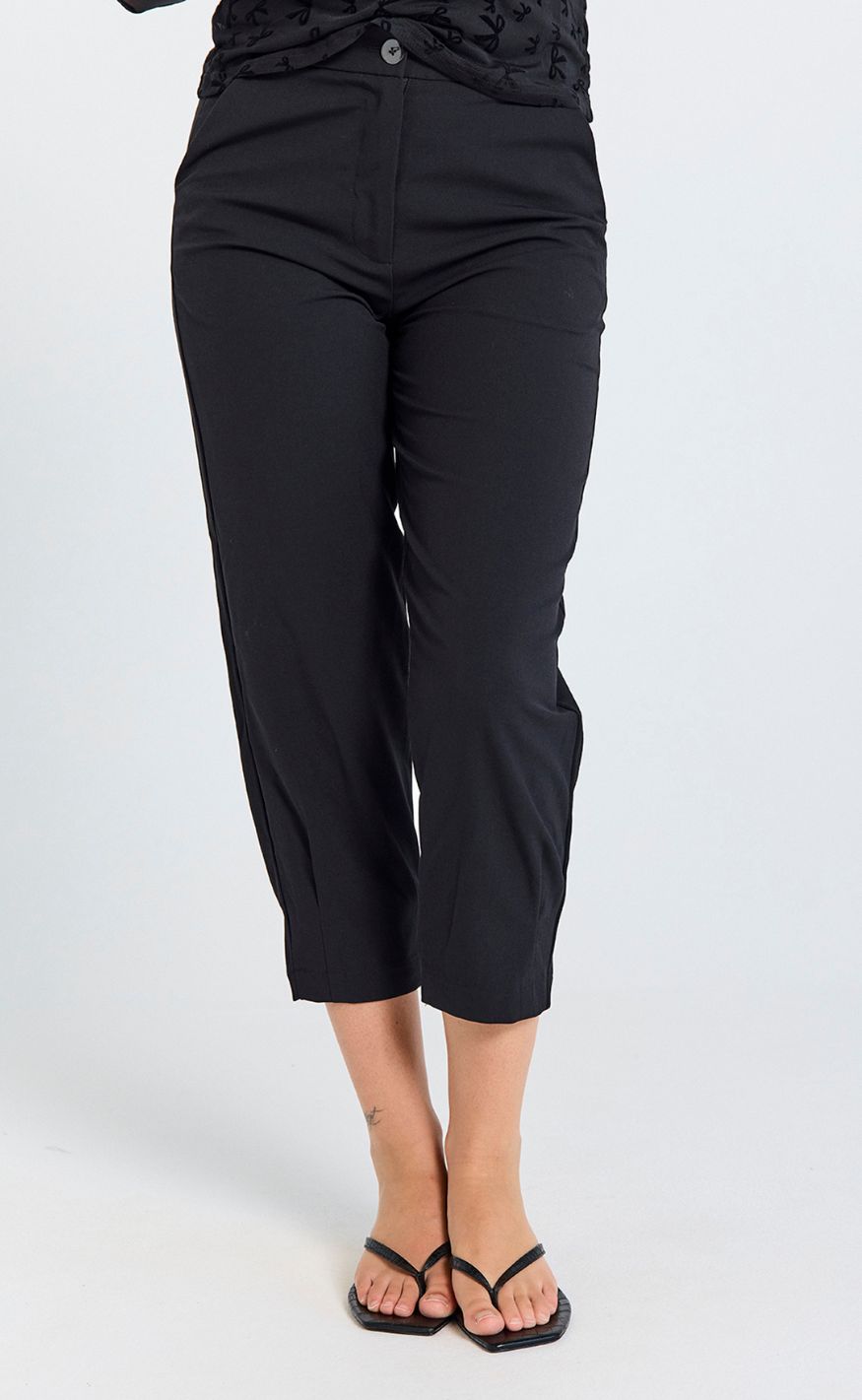 Freequent Bukser - Swift - Dark Grey Melange