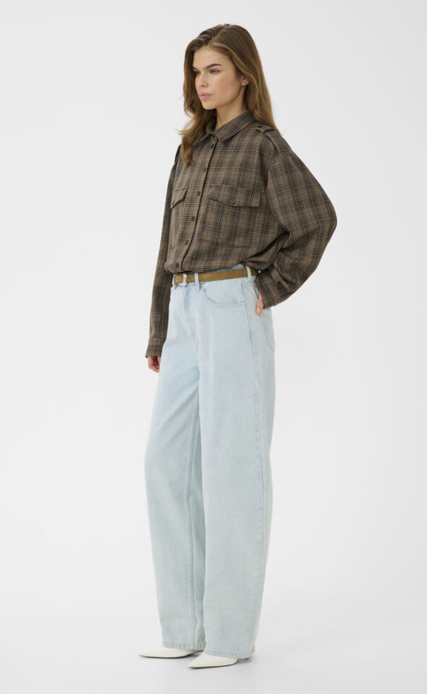 Gestuz Skjorte - Alizia - Brown Check