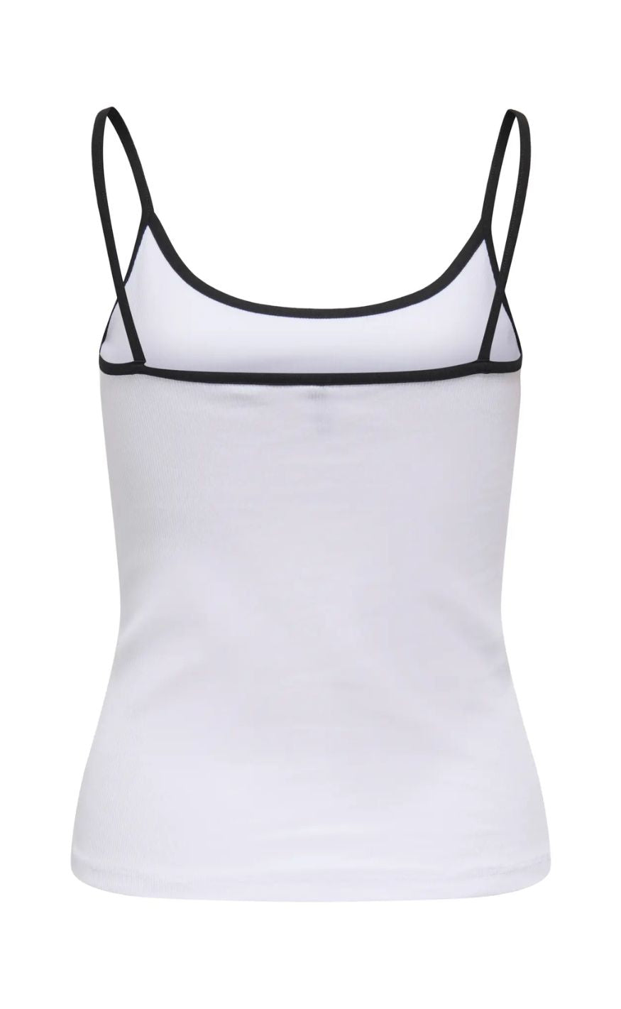 ONLY Topp - Fenja - Bright White/Black Detail