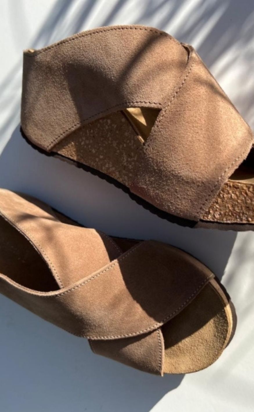 Copehagen Shoes Sandaler - Frances 23 Suede - Dark Beige