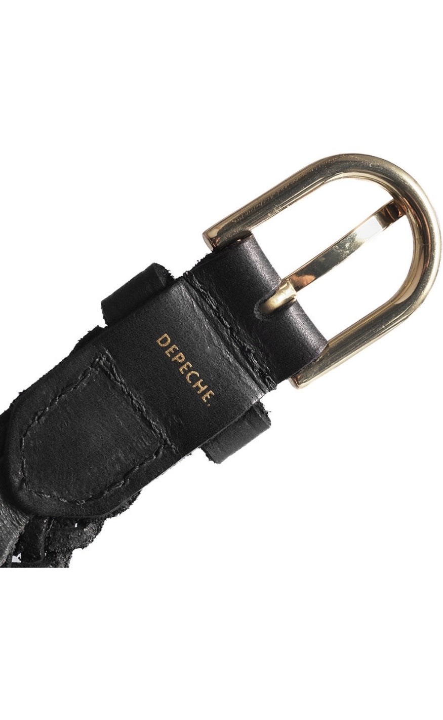 Depeche Belte - Jeans Braided - Black