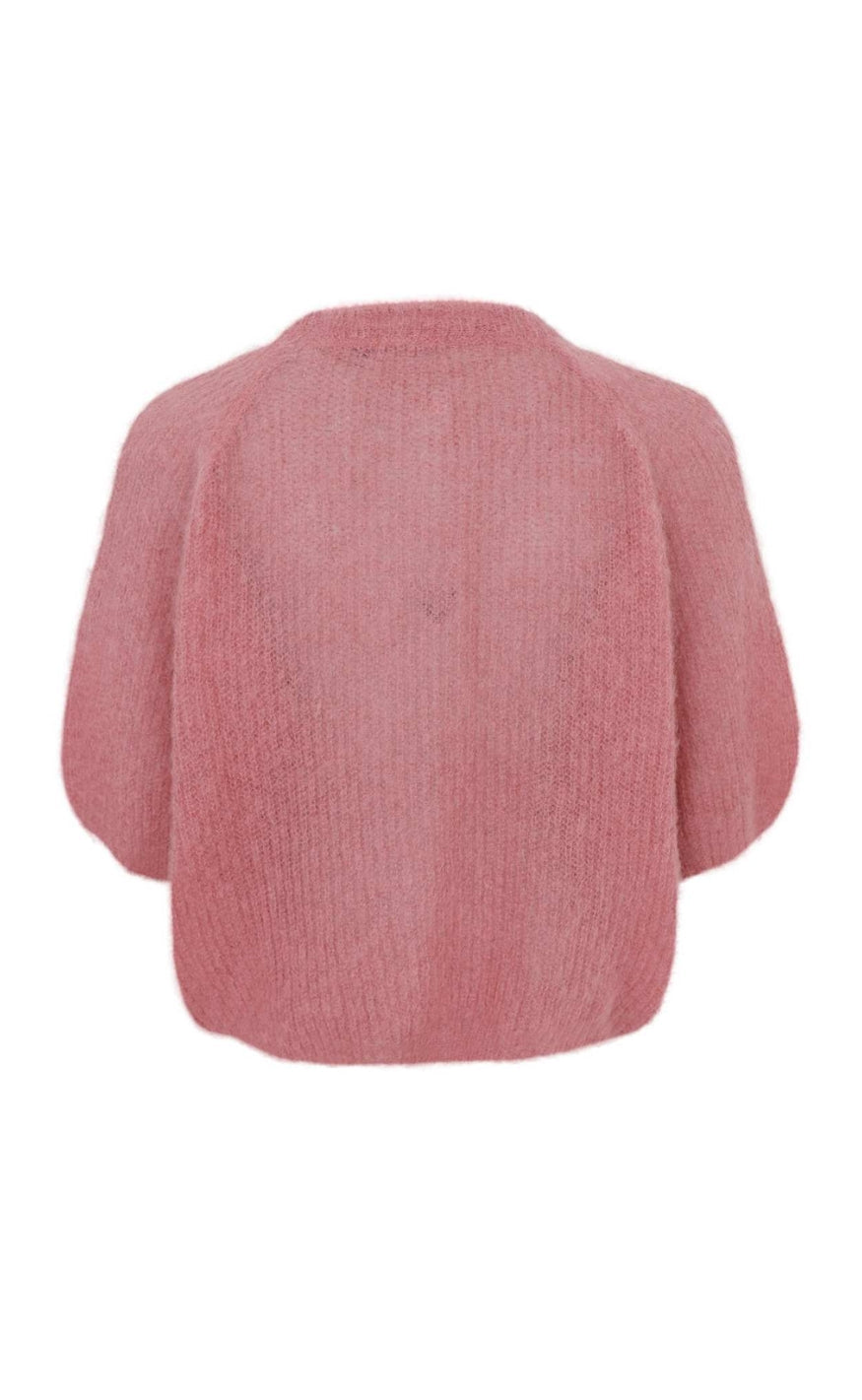 Black Colour Cardigan - Bjoerk Pantent - Warm Rose