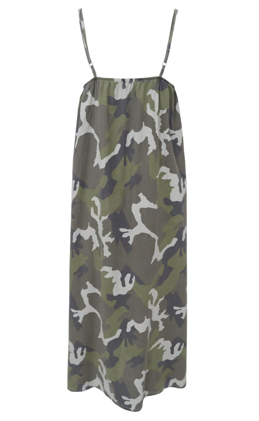 Black Colour Kjole - Minna Strap - Camouflage