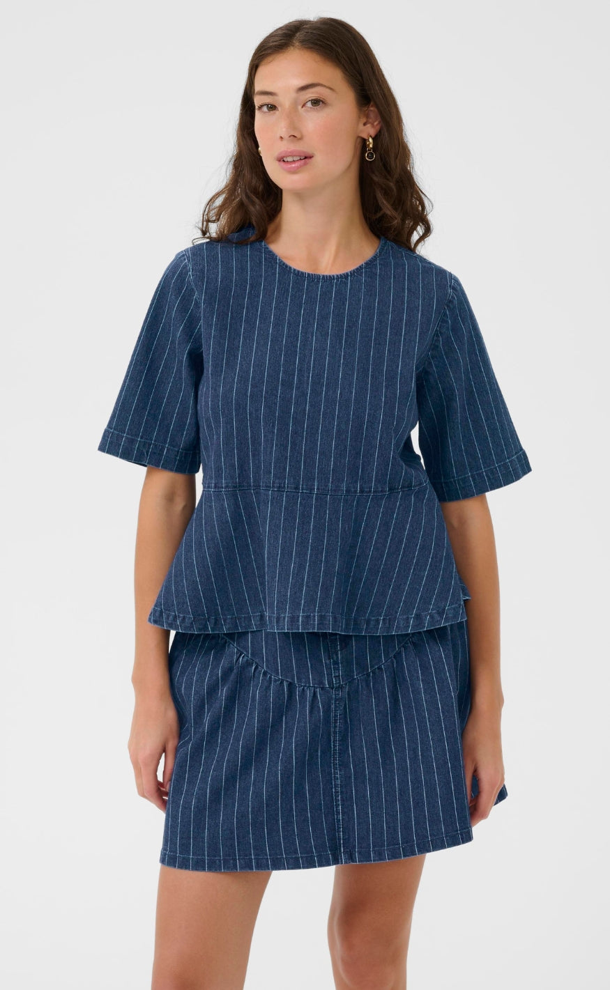 Culture Bluse - Mai Renny - Dark Blue Wash