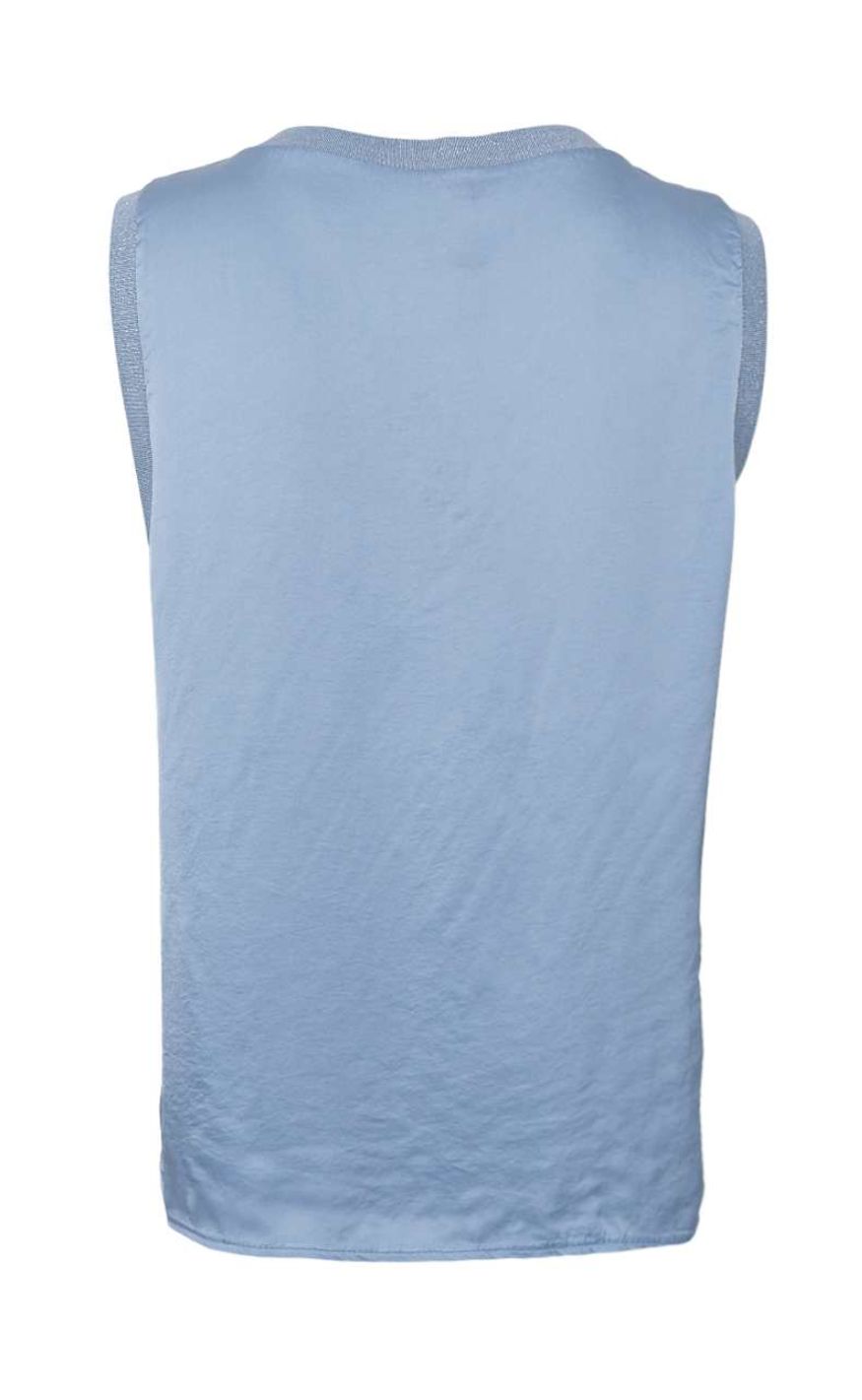 Black Colour Topp - Mabel - Dust Blue