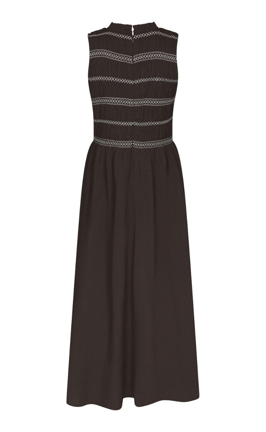 Neo Noir Kjole - Atika Deco - Dark Brown