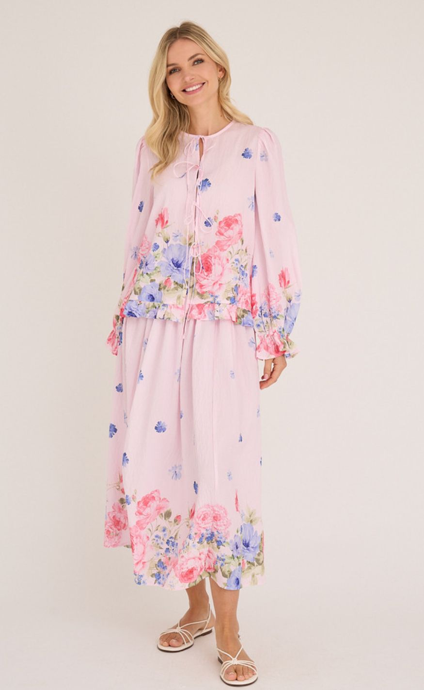 A-View Skjørt - Fleur - Rose/Pink