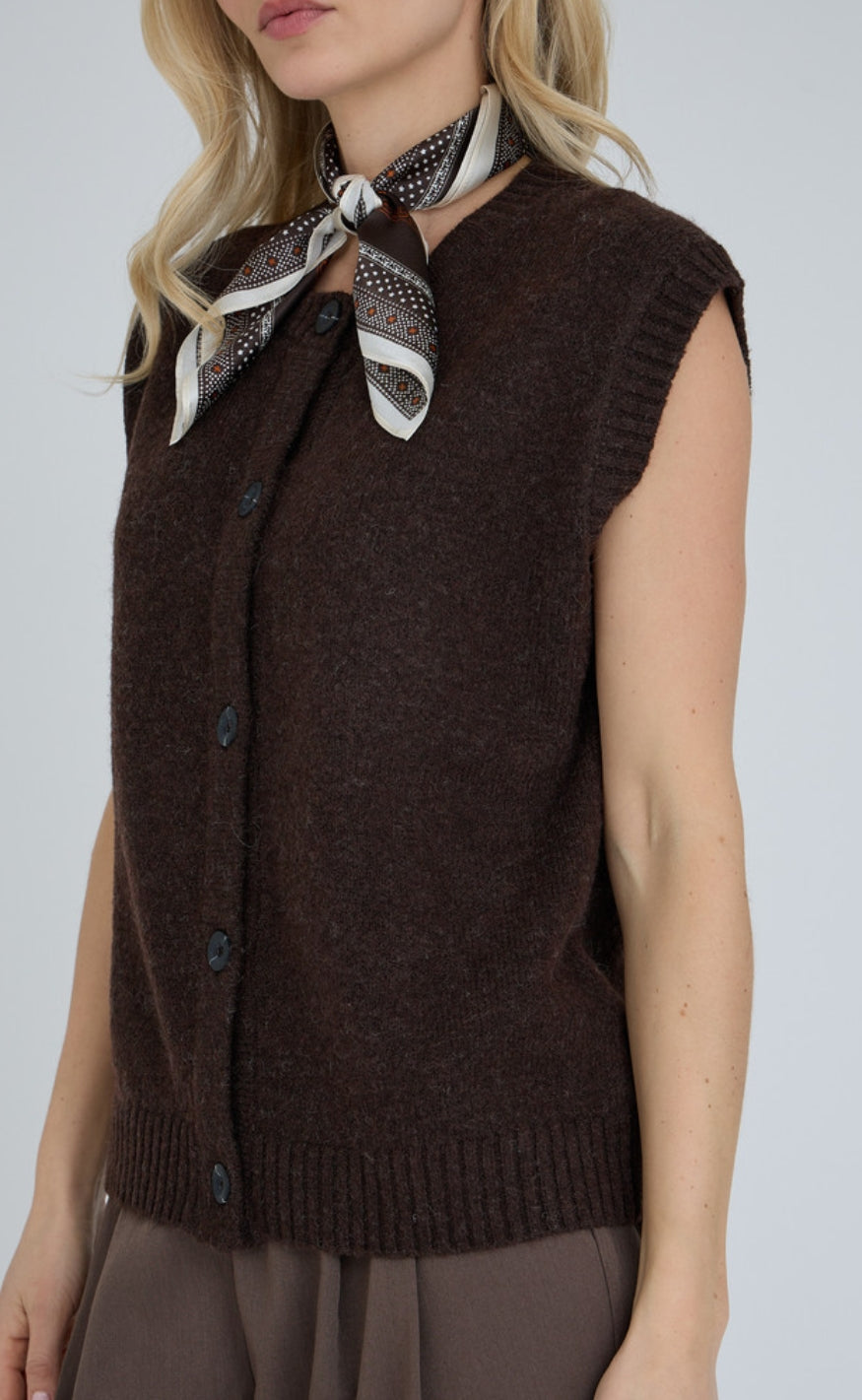A-View Vest - Rena - Dark Brown