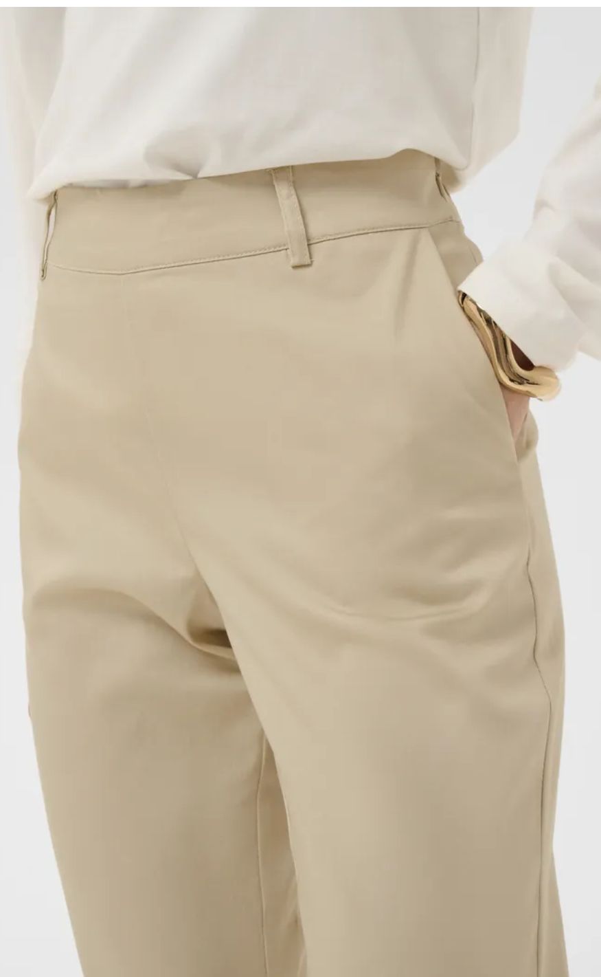 Culture Bukser - Caya Flare - Oyster Gray