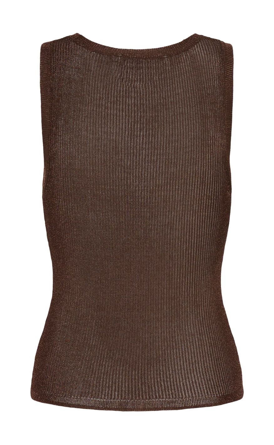 Gestuz Topp - Silvi - Deep Brown Metallic