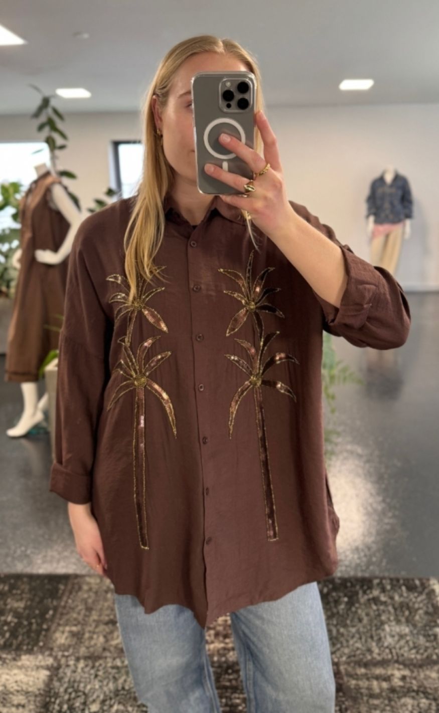 Luxzuz Skjorte - Alexandrine - Dark Brown