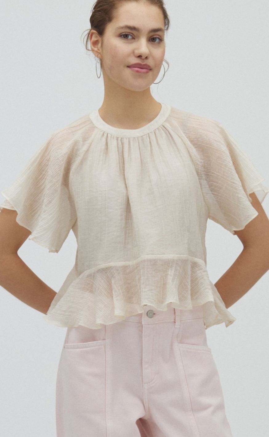 MbyM Topp - Menilu-M - Pale Creme
