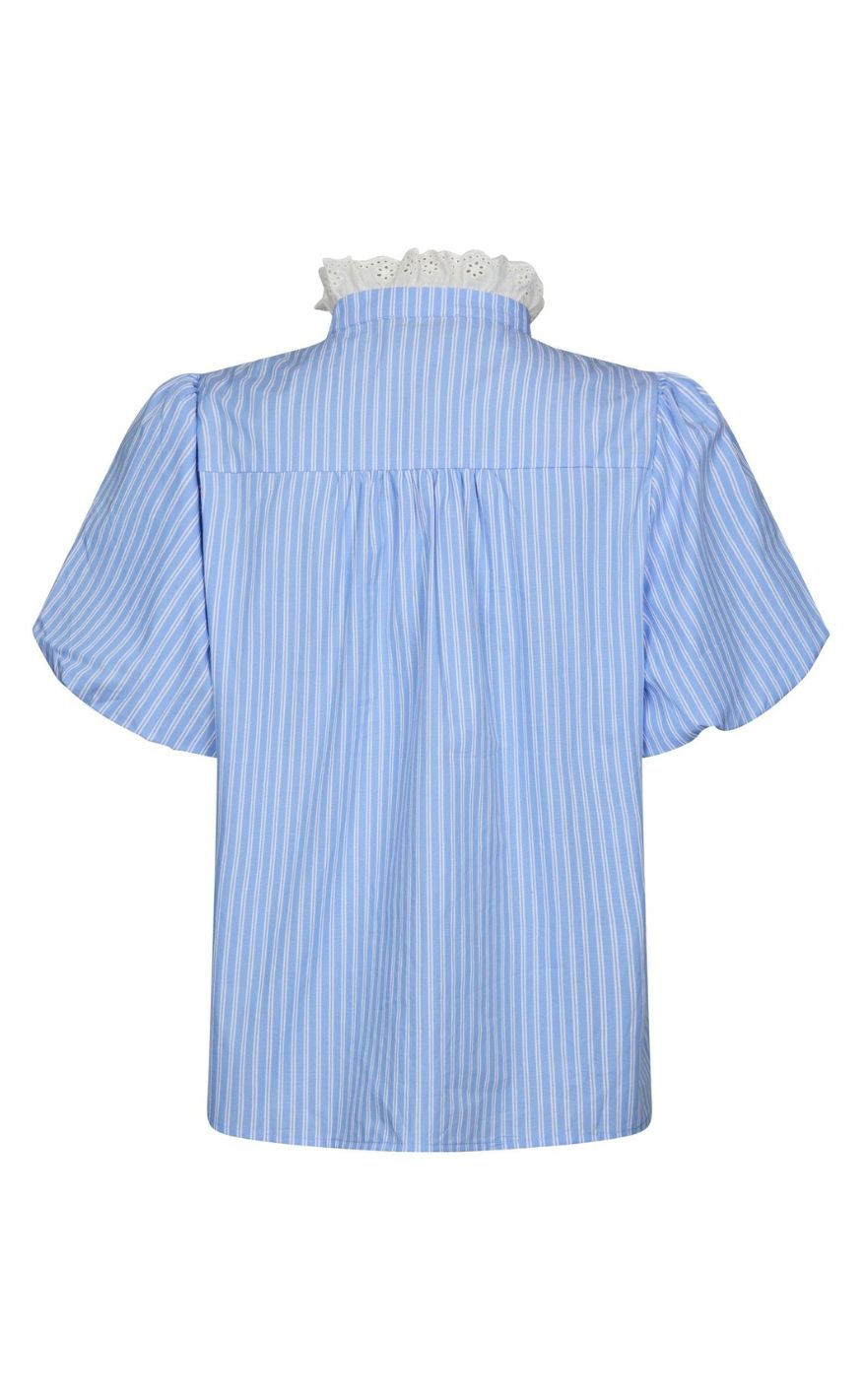 Neo Noir Bluse - Ulia Stripe - Blue Stripe