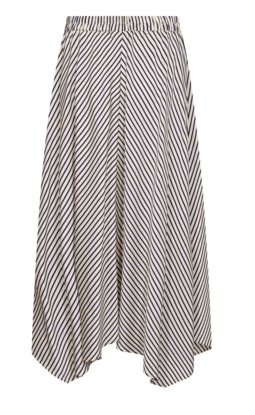 Gossia Skjørt - Clorie - Navy Creme Stripes
