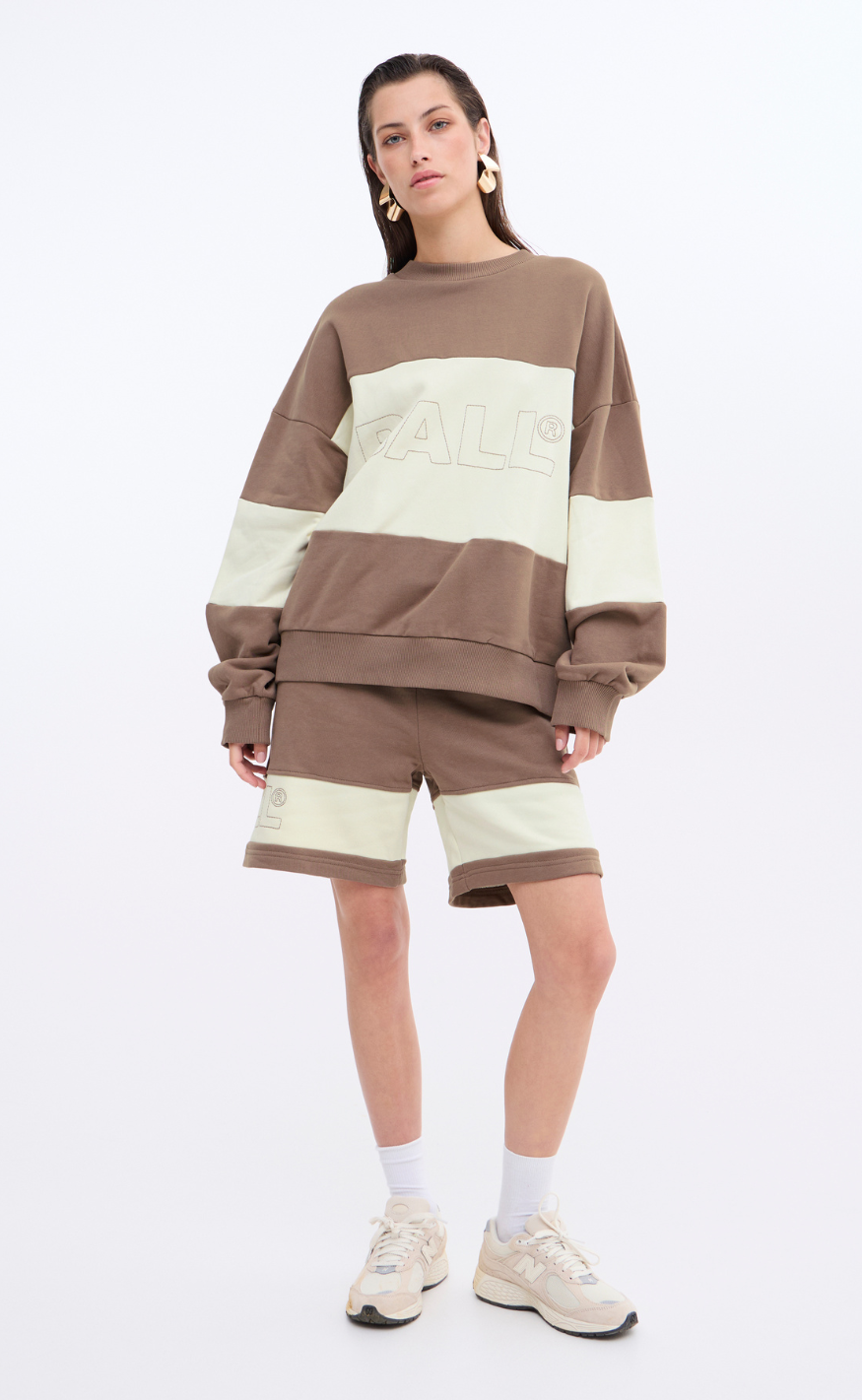 BALL Original Crewneck - Summer Chain - Wood Brown