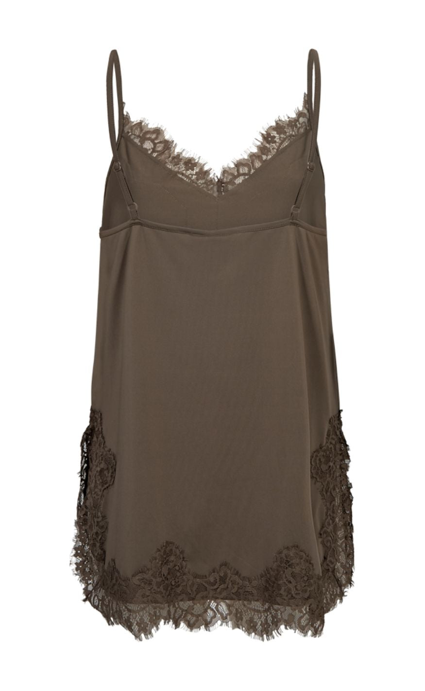 Freequent Topp - Bicco Lace - Morel