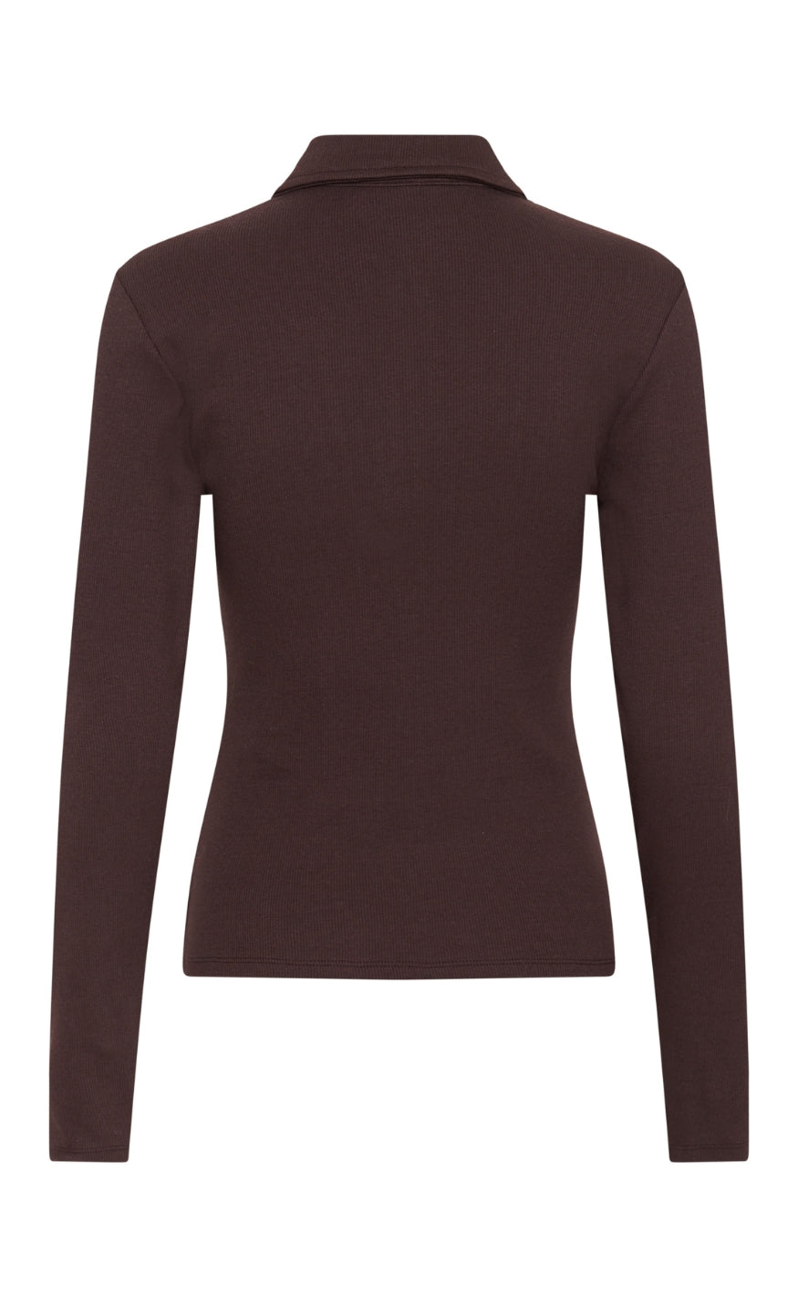 Gestuz Bluse - Drew Polo - Deep Plum