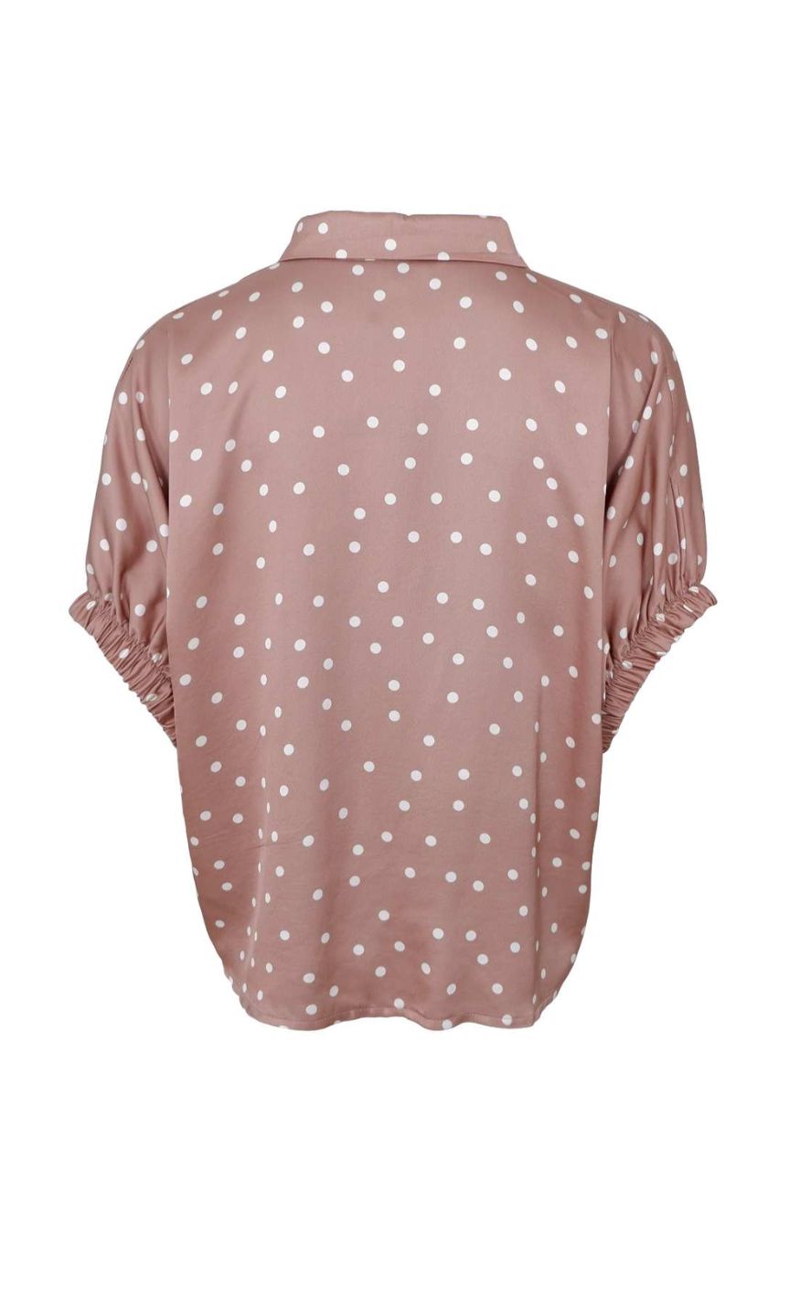Black Colour Skjorte - Mabel - Nougat Dot