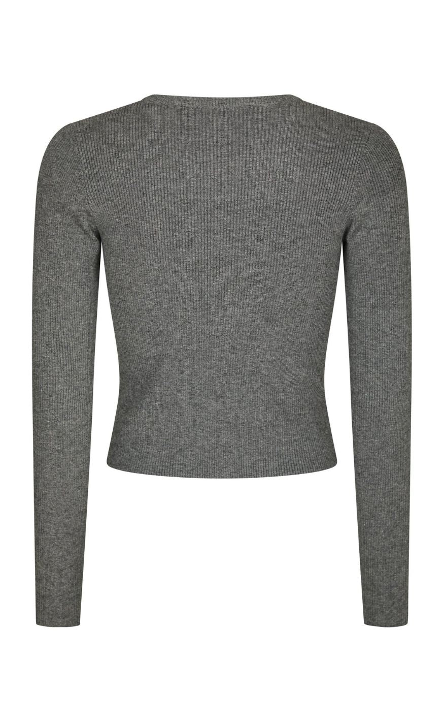 Neo Noir Bluse - Kirrera - Dark Grey Melange