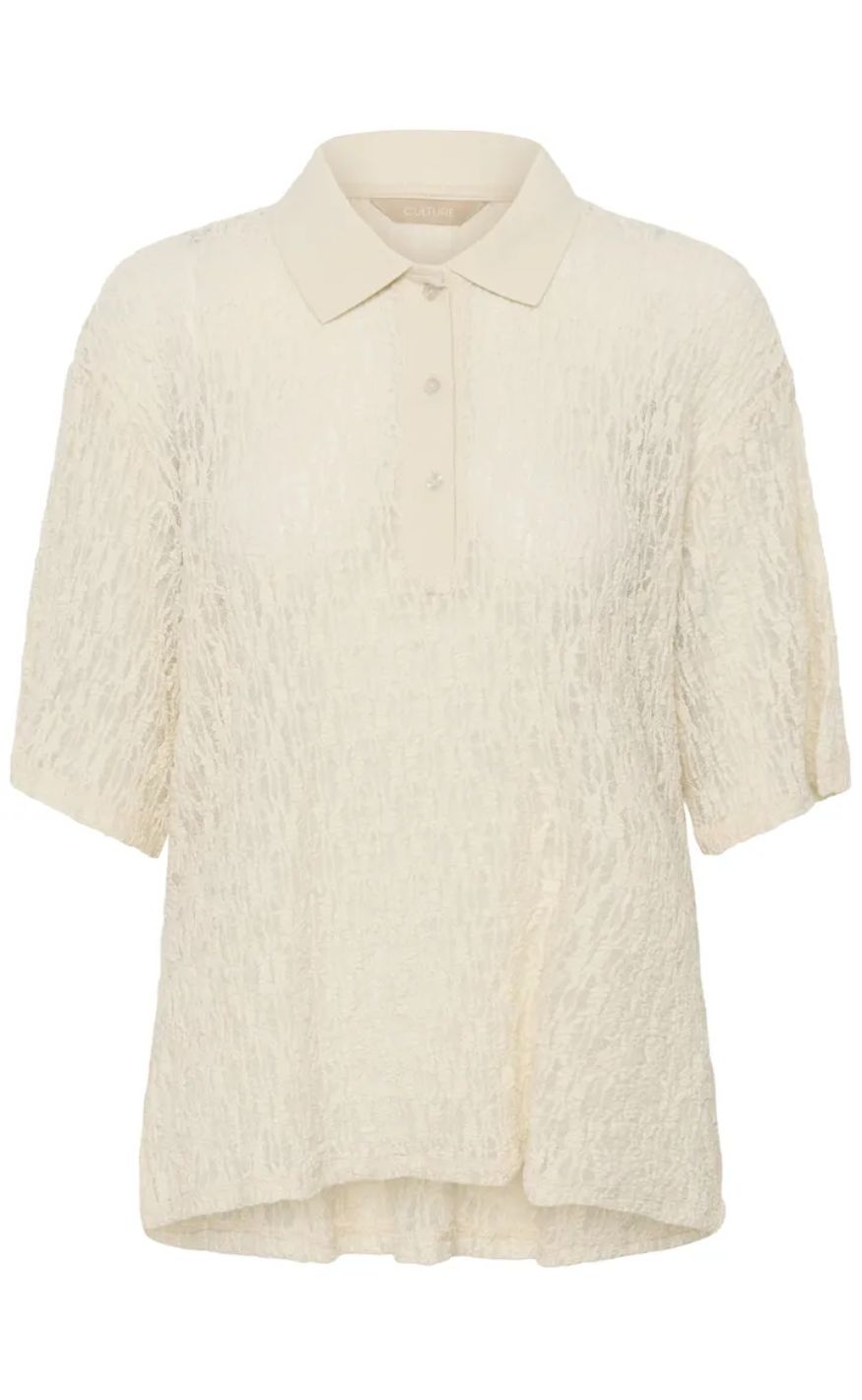 Culture T-Shirt - Kine Lace - Whitecap