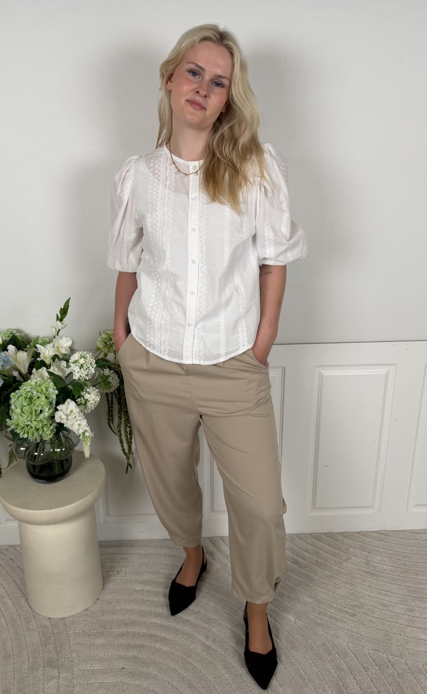 Marta Du Chateau Bluse - Valessia - White