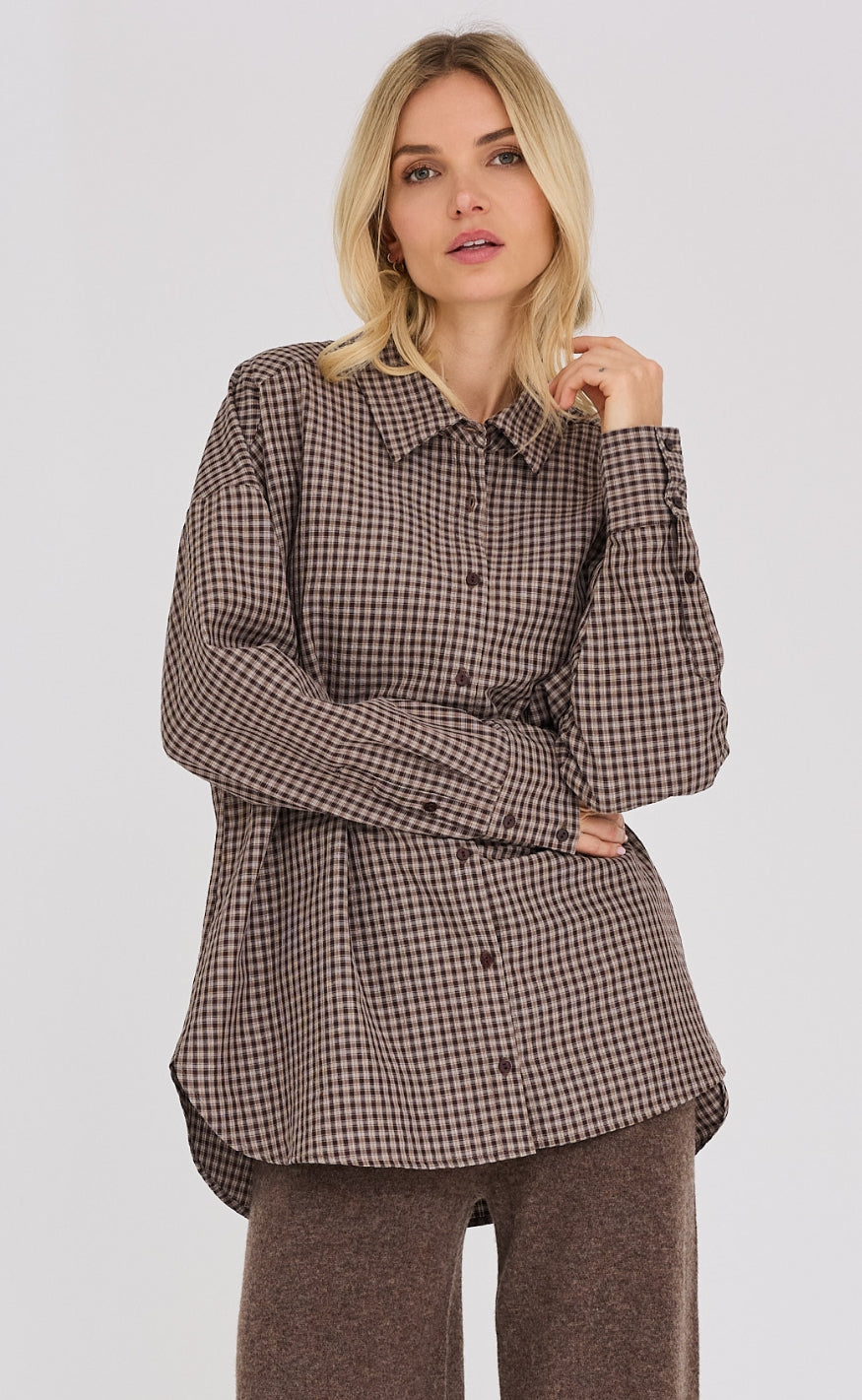 A-View Skjorte - Sonja Check - Black