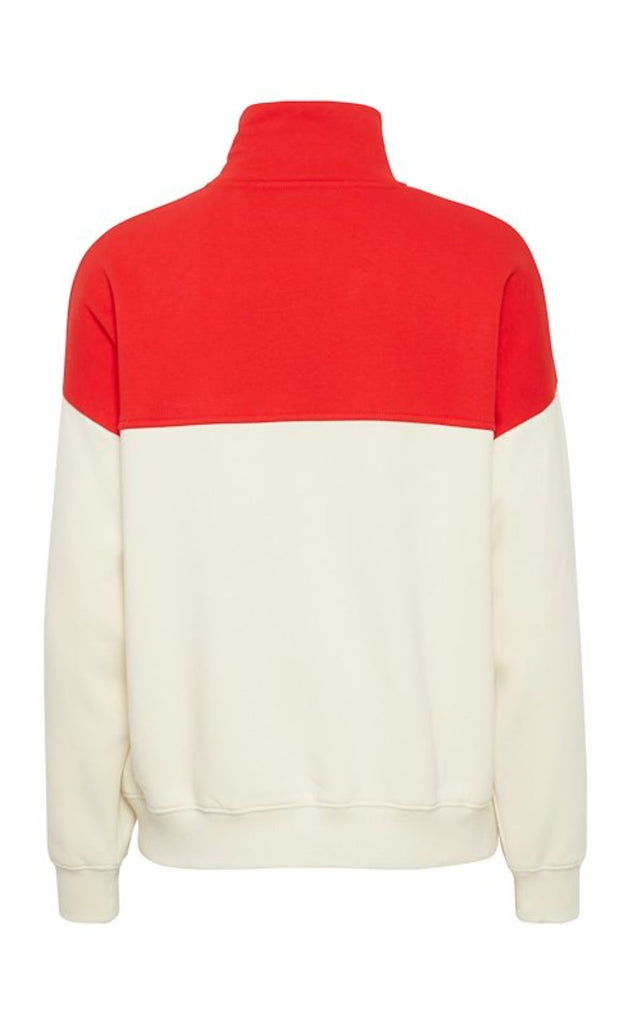 The Jogg Concept Sweatshirt - Sage - Racing Red Mix