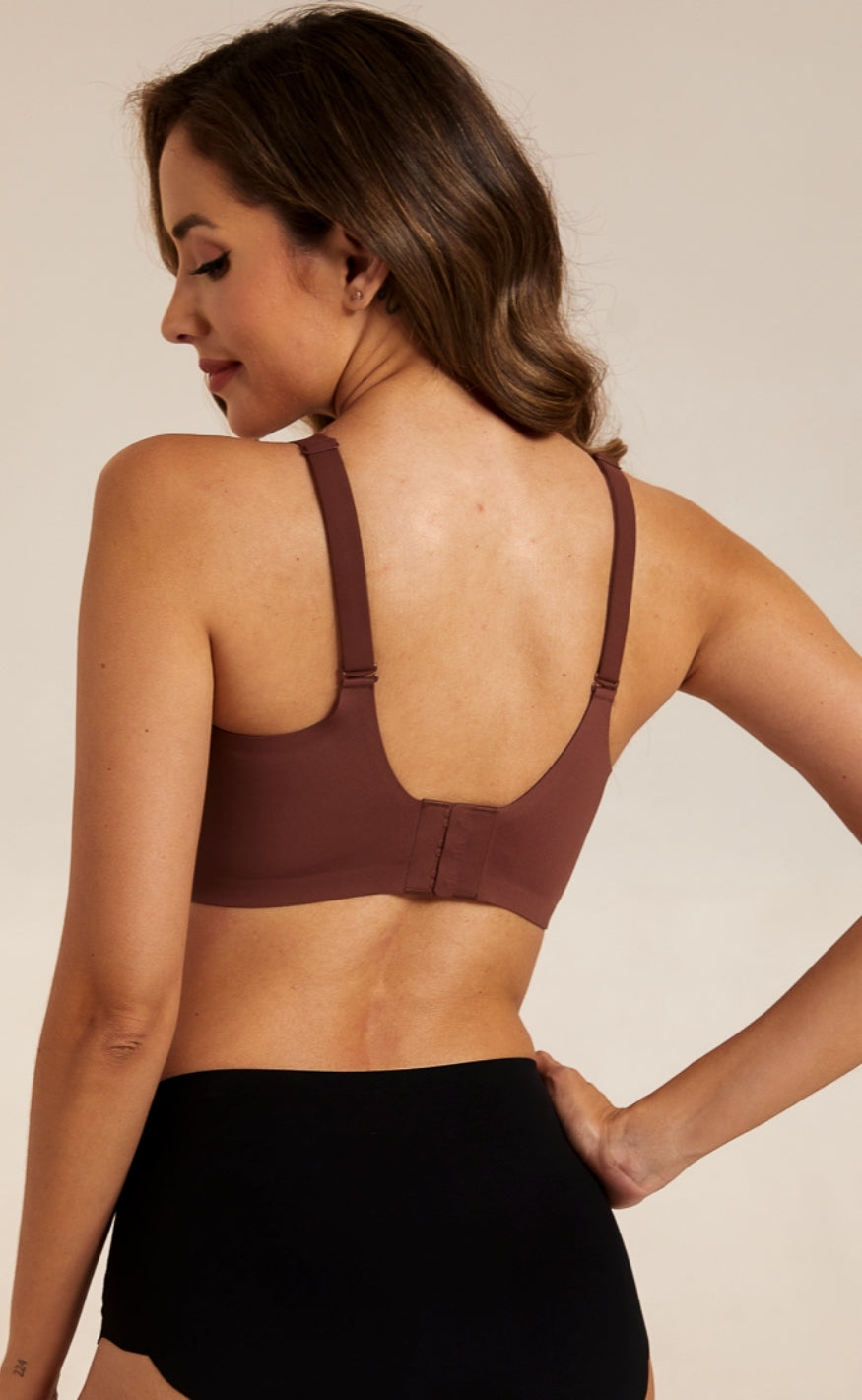 FemiFemme BH - SoftScallop Full Coverage Bøjlefri - Velvet Chocolate