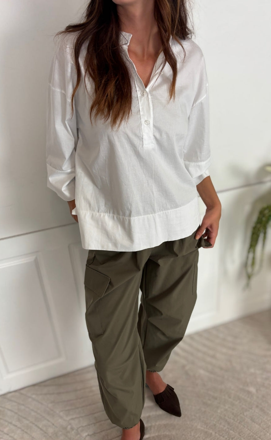 Marta Du Chateau Bluse - Ginger - White