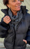 Say INA Copenhagen Skjerf - Blossom - Dark Grey