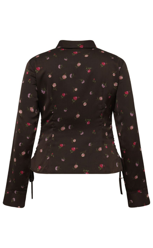 Mbym Bluse - Nura-M - Dark Evaline Print