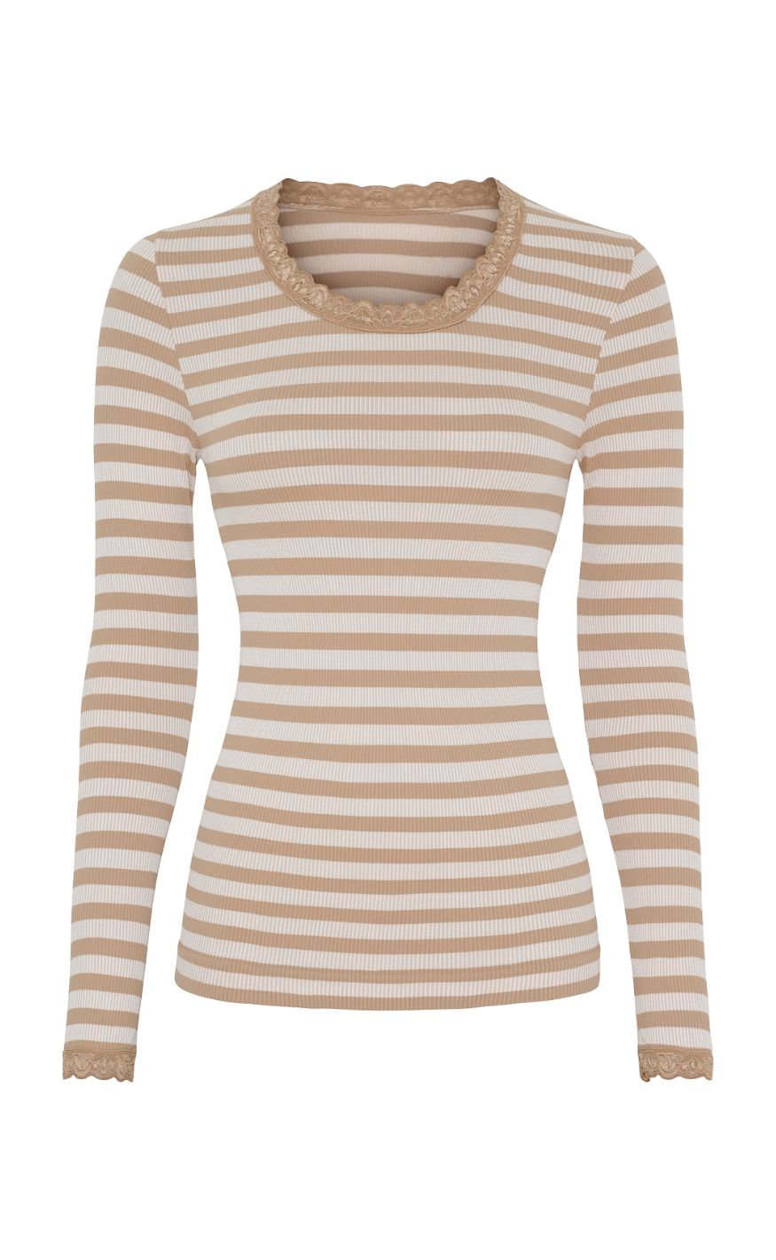 Tim & Simonsen Bluse - Isa Frida - Nudo/Bianco