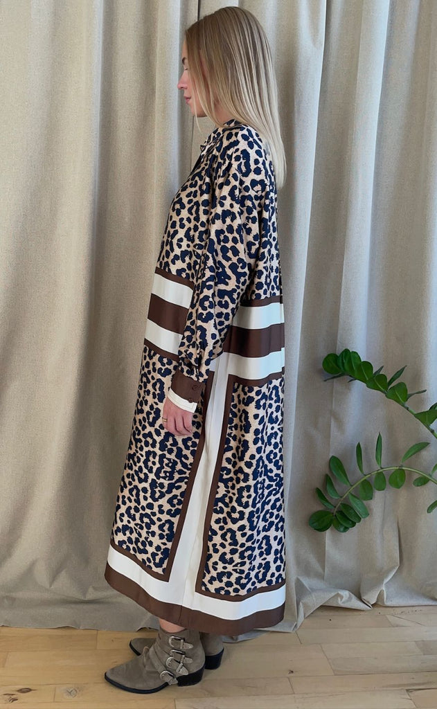 Love & Divine Kjole - Love1394 - Brown Leo