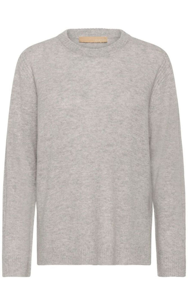 Culture Pullover - Bjanca Arrow - Mid Grey Melange