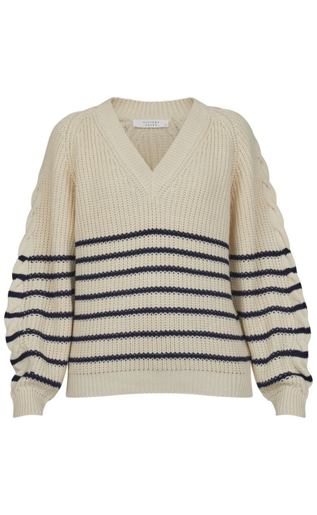 Sisters Point Genser - Miba-V.STRIP - Cream/Midnight