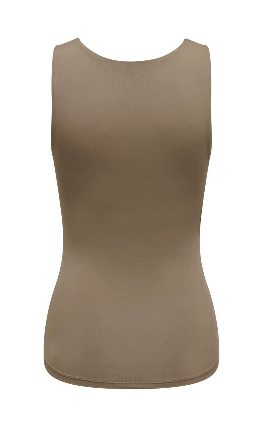 Only Topp - Ea S/L 2-Ways Fit - Walnut