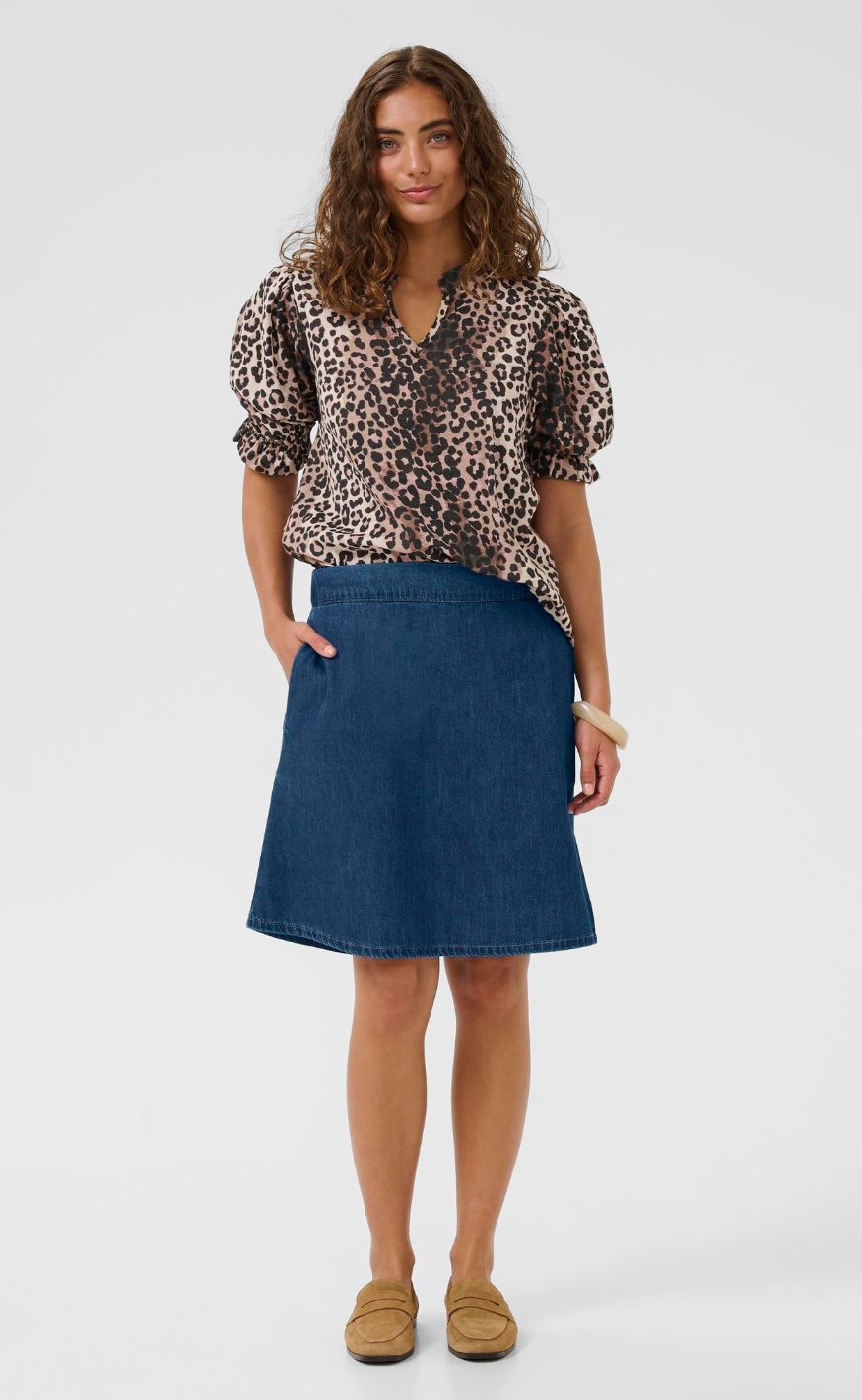 Culture Skjørt - Nua Arpa - Dark Blue Wash