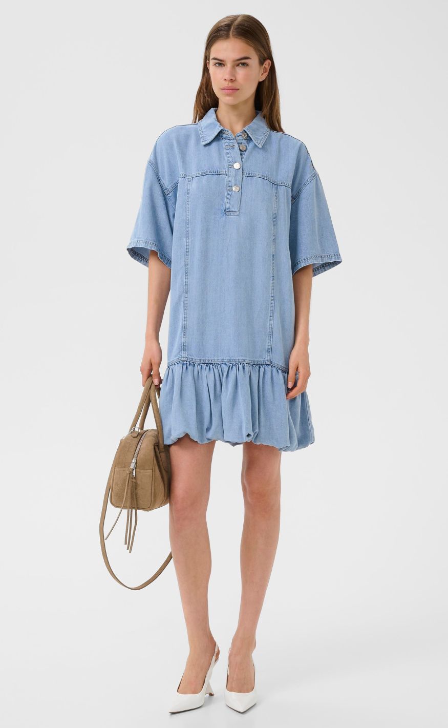 Gestuz Kjole - Sea - Mid Denim Blue
