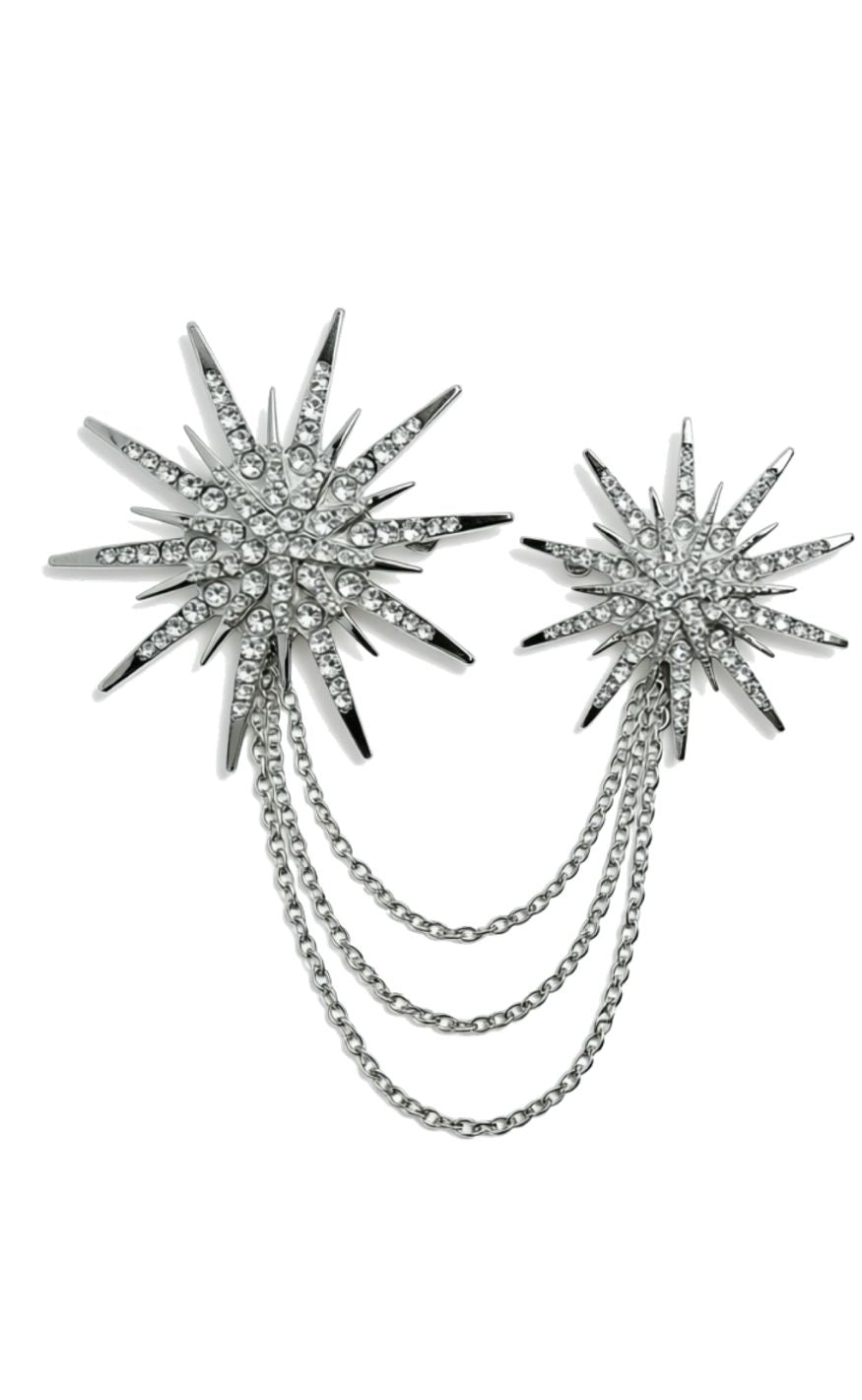 Tim & Simonsen Pin - 2-star - Silver Color
