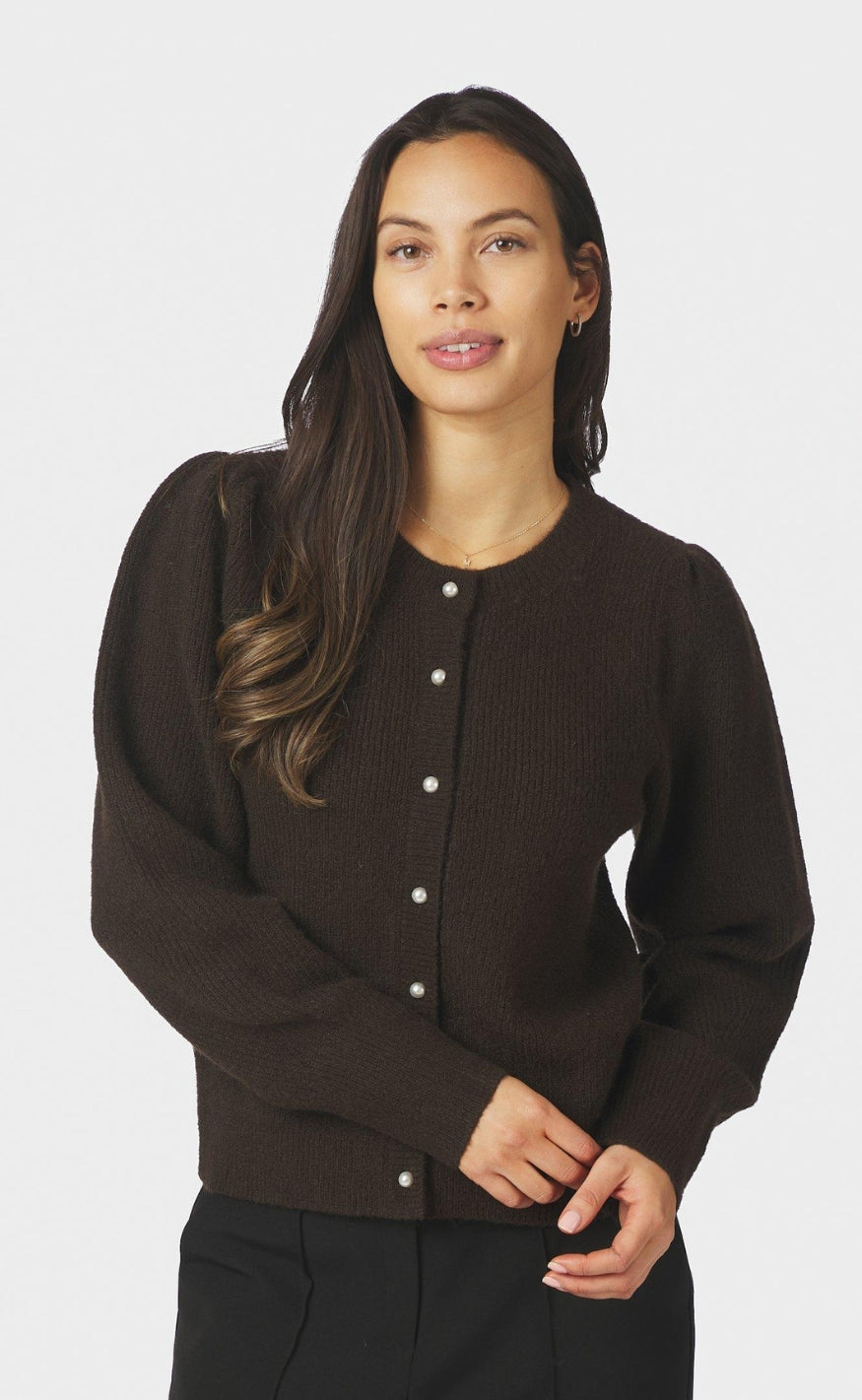 Neo Noir Cardigan - Nuna Knit - Brown