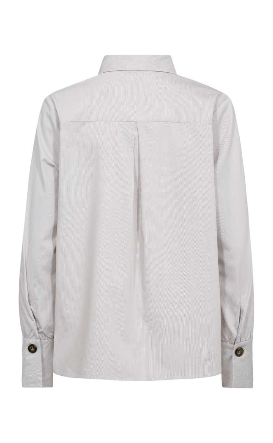 Freequent Skjorte - Flyna - Star Off-white w. Morel