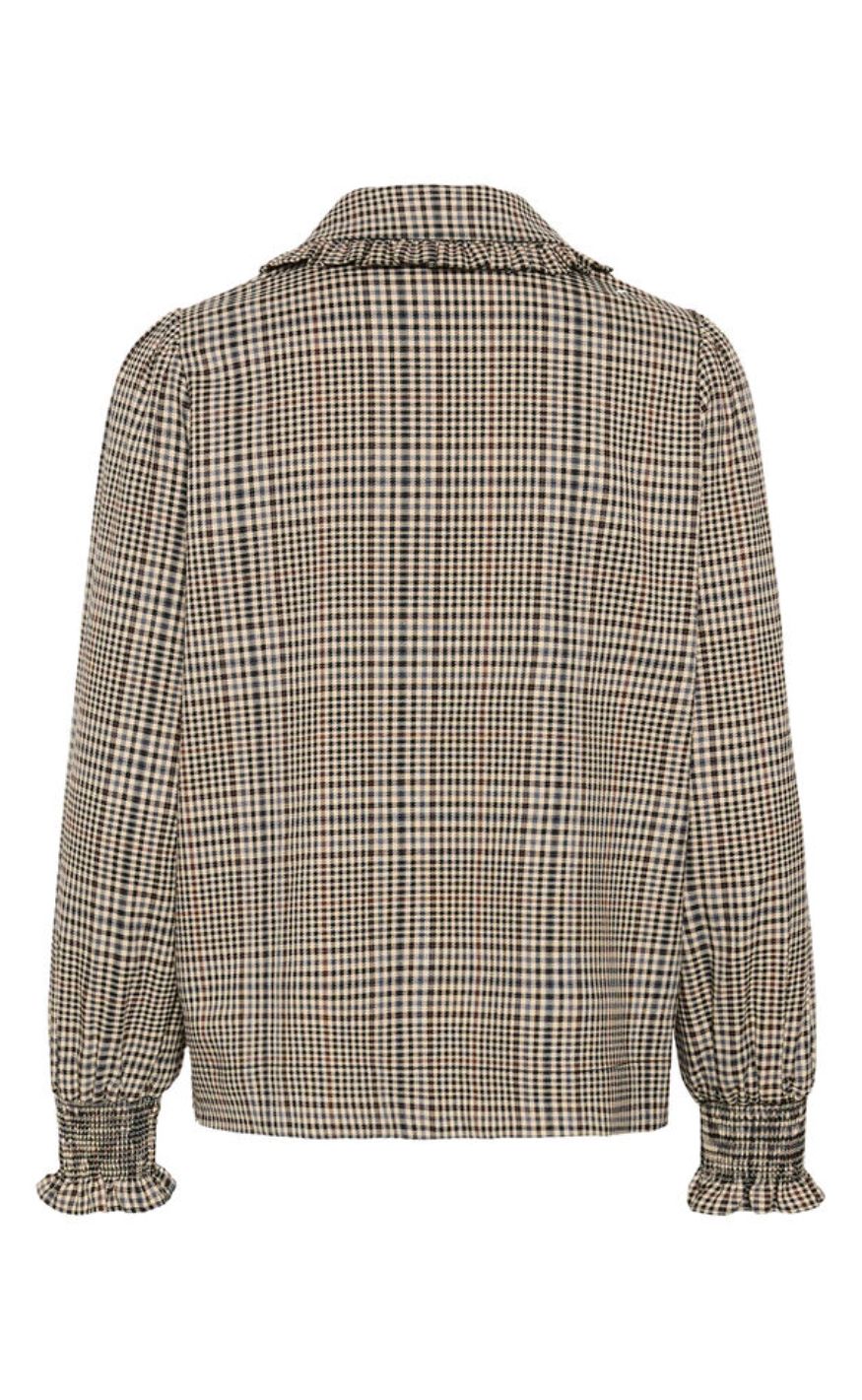 Culture Skjorte - Birsen - Black Check