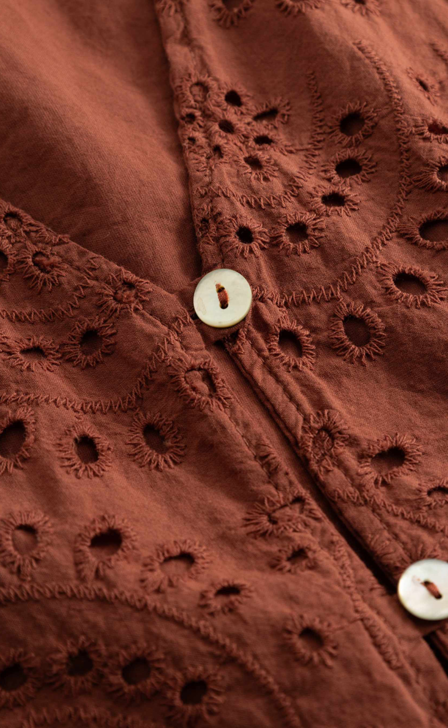 Noella Bluse - Mika - Terracotta