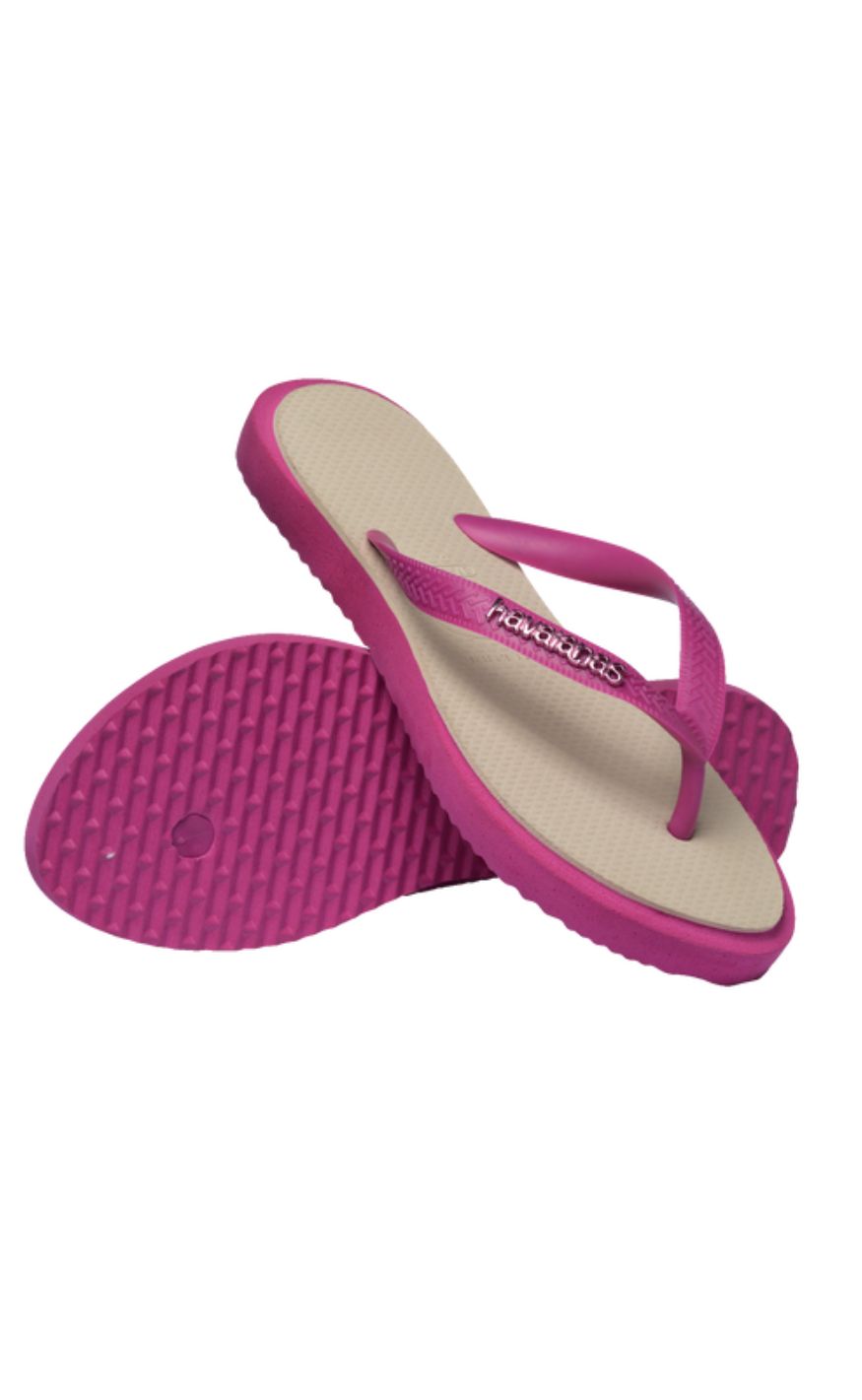Havaianas Klipklappere - Topp Point Fusion - Rose Gum/ Straw Beige