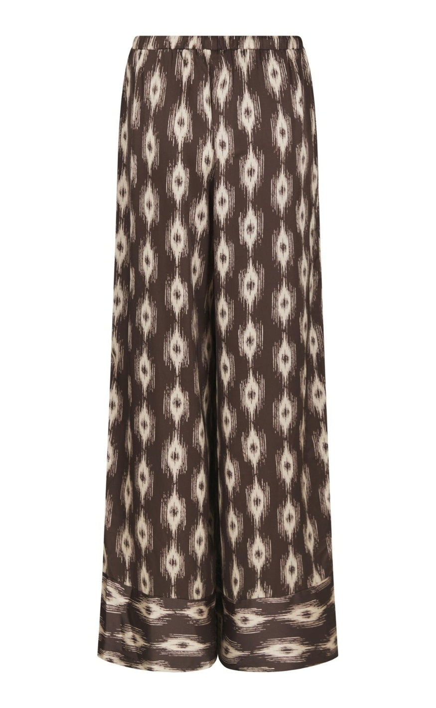 Neo Noir Bukser - Sora Ikat - Dark Brown