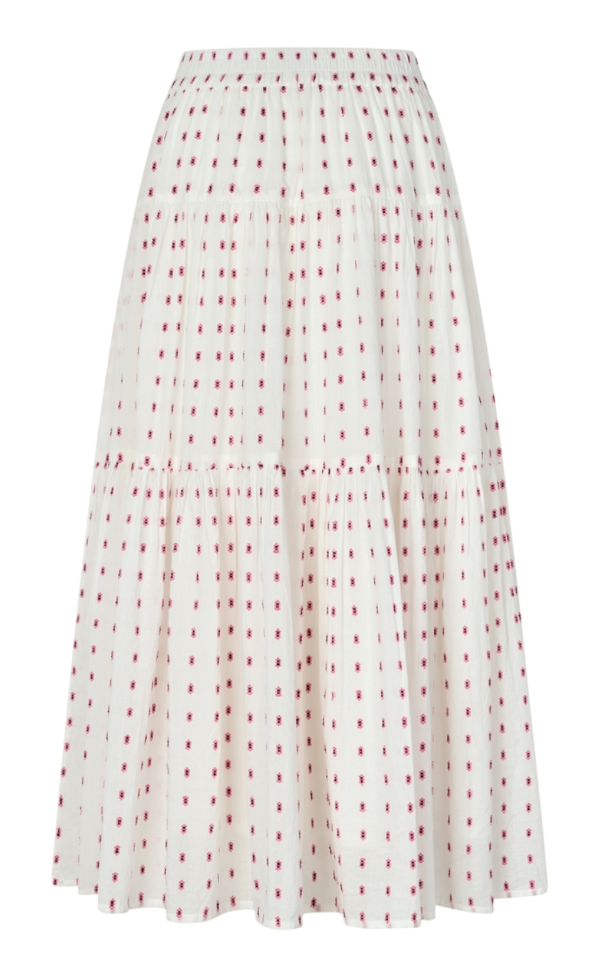 Lollys Laundry Skjørt - SunsetLL Maxi - Creme