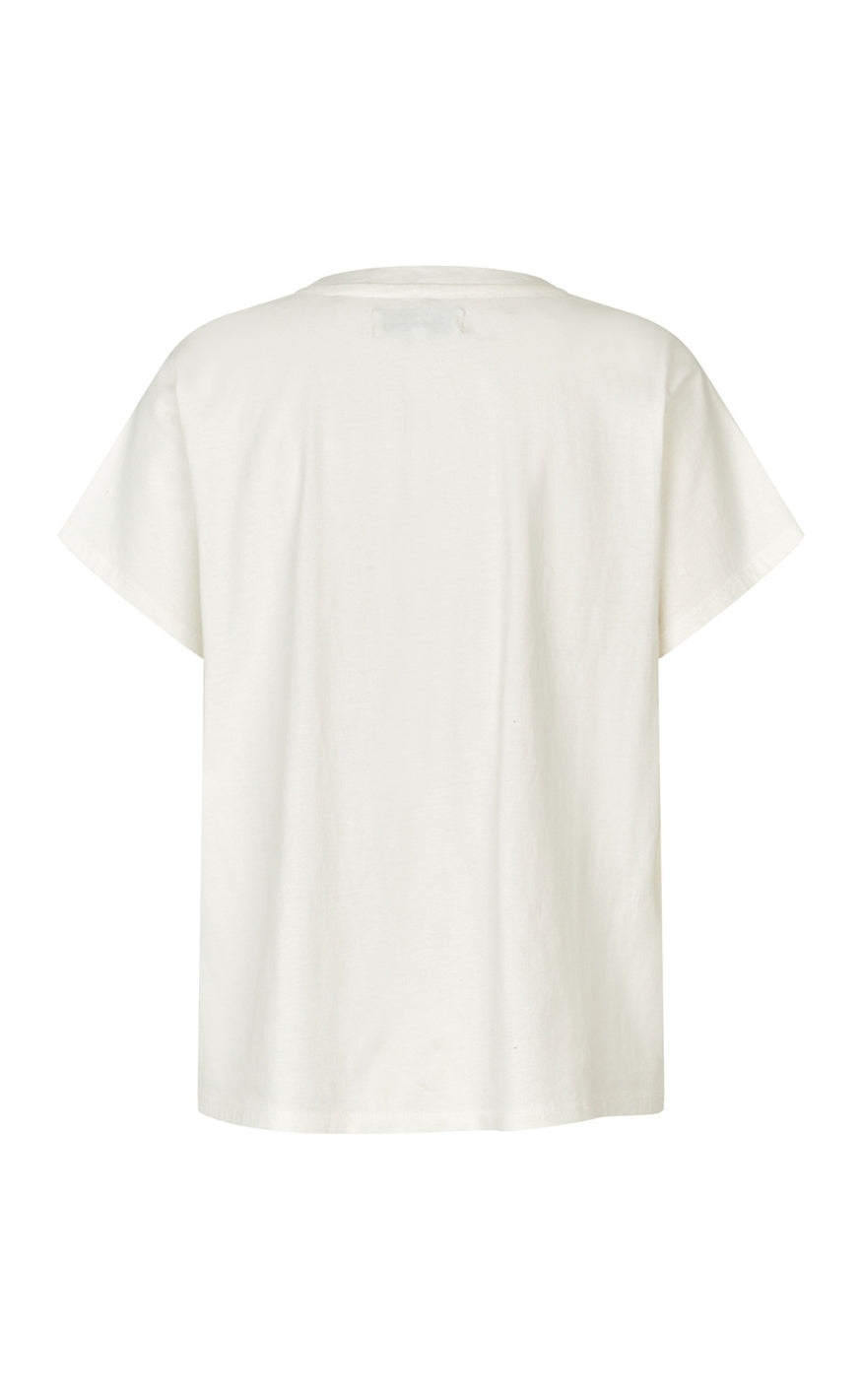 Lollys Laundry T-shirt - Roma Butterfly - White