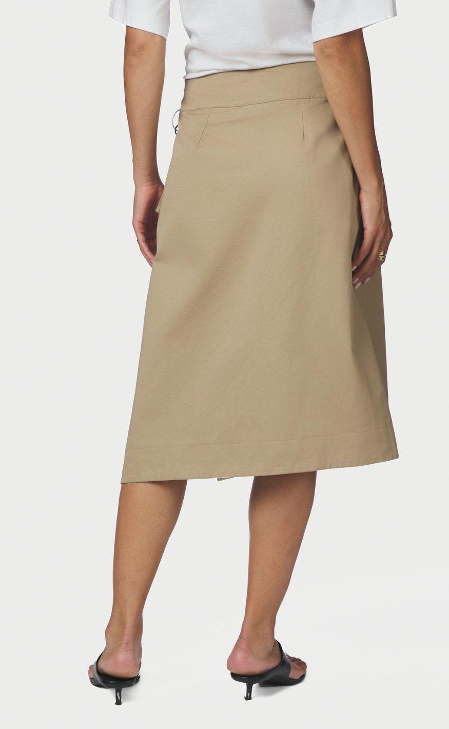 Neo Noir Skjørt - Juna Twill - Taupe